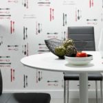 Round tabletop white table