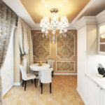 Neoclassical style kitchen design