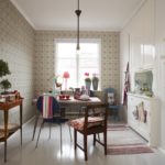 Kitchen interior without curtains on the window
