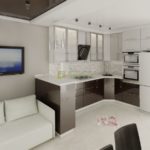 Πολυτελής σύγχρονη κουζίνα υψηλής τεχνολογίας