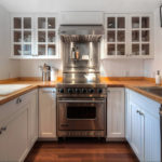 U-shaped kitchen in a country house