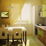 Light yellow curtain