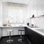 Short curtain in kitchen design