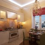 Kitchen design in the style of modern classics