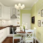 Decorating the kitchen wall with paintings