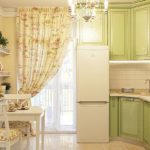 Curtain with catch on the window with a balcony door