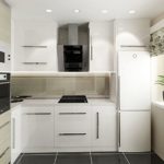 High-tech compact kitchen design