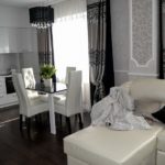 Γωνιακός καναπές με δερμάτινη ταπετσαρία