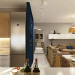 Διαχωρισμός στο εσωτερικό της κουζίνας-σαλόνι