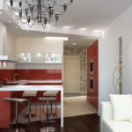 Μπαρ μετρητής με λευκό πάγκο