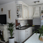 Ο χώρος εργασίας της κουζίνας-σαλόνι