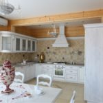 Χώρος εργασίας της κουζίνας-σαλόνι σε ένα ιδιωτικό σπίτι