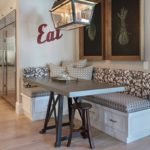 Vintage lamp over the kitchen table