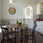 wooden furniture in the interior of the kitchen