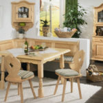 Beige furniture for the dining area of the kitchen