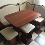 Budget model of a soft corner with a table