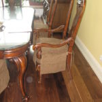 Kitchen chair with curly legs