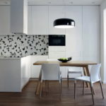 Minimalist dining group in the kitchen