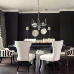 Light chairs in a dark room