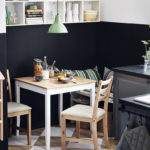 Dining area with small sofa