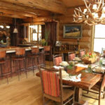 Solid wood dining table