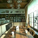 Wood dining table surface