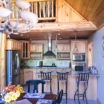 Kitchen work area in a country house