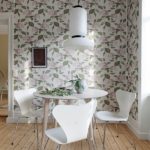 Chaises modernes avec dossier blanc