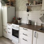 Tablier blanc en carreaux de sanglier carrelés