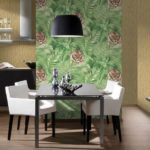 Papier peint avec impression photo dans la conception de la cuisine de 2019