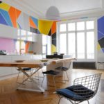 Impression lumineuse sur un tablier en verre