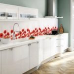 Cuisine linéaire blanche