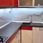 Design minimaliste du tablier de cuisine