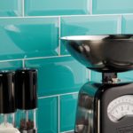 Azulejos turquesas brillantes