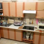 Cuisine d'angle avec plaque à induction