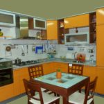 Coin cuisine avec coin repas