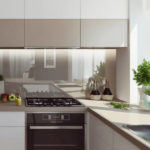 Plantas vivas en el interior de la cocina.