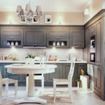 Cocina de esquina clásica