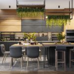 เฟอร์นิเจอร์ครัวสีเทาสไตล์ eco