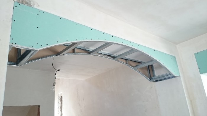 Arc de cloison sèche.