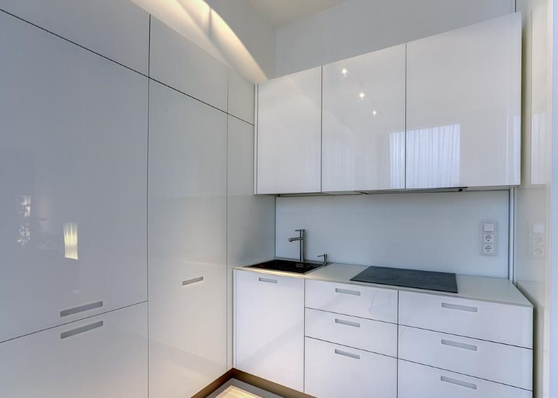 Minimalist corner set for a small kitchen