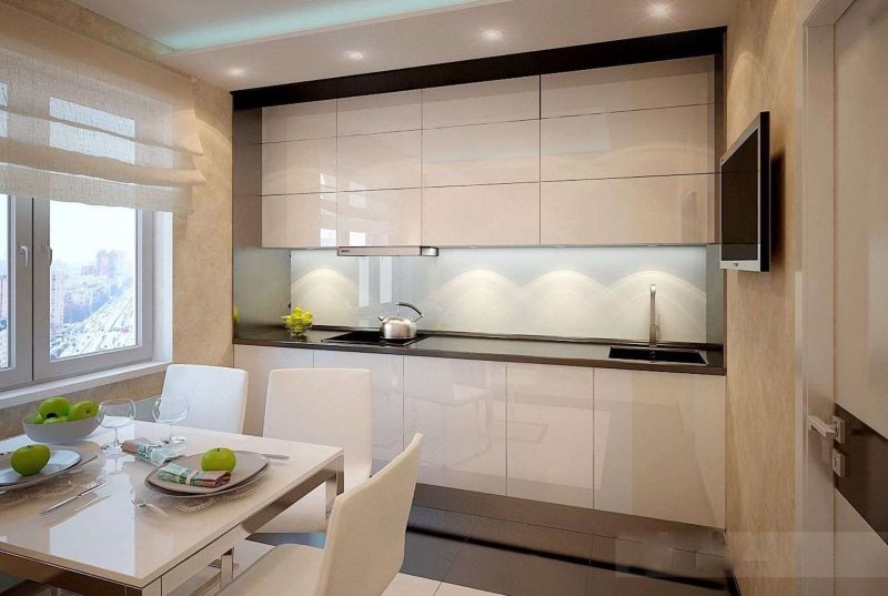 Design colț de înaltă tehnologie bej