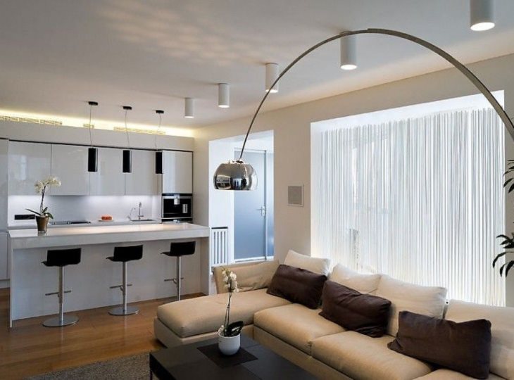 Chromstange für Küchenleuchte