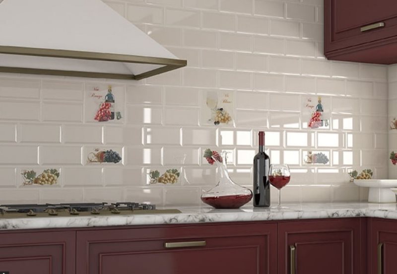 Superficie brillante del delantal de cocina