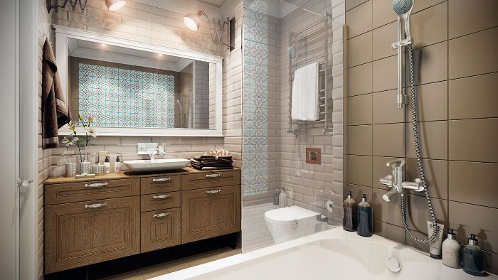 Plomberie dans la salle de bain.