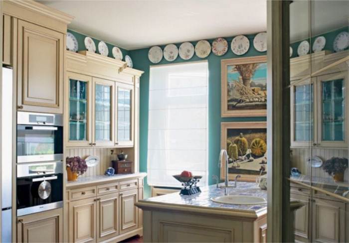 Kitchen stained glass window.