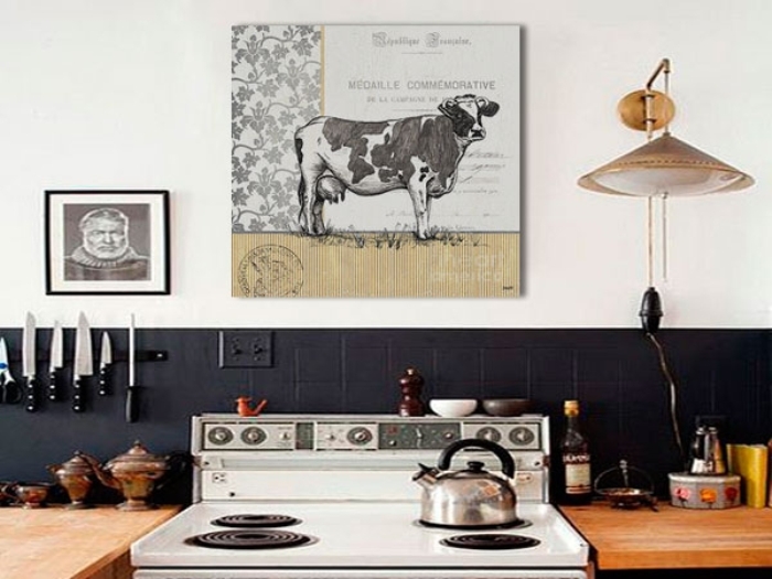 Painting over a gas stove.