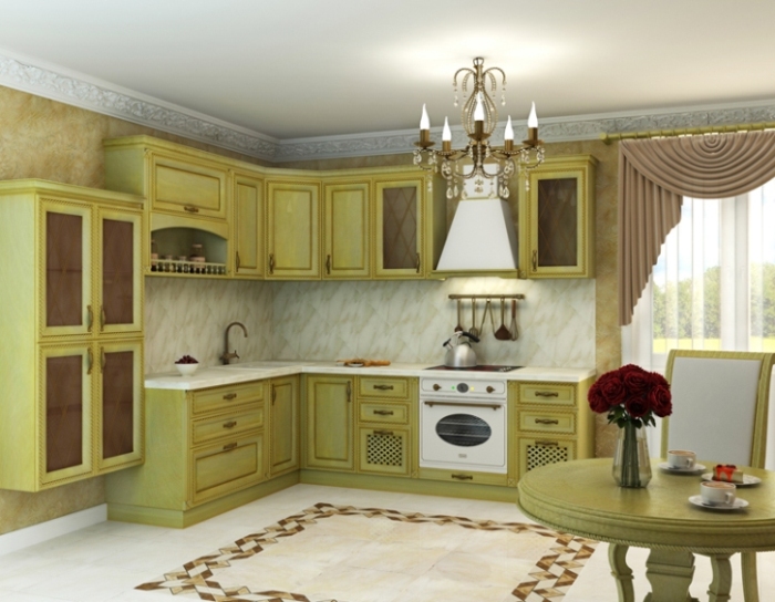 Dapur adalah pistachio klasik.