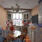 تصميم مطبخ صغير في منزل قديم