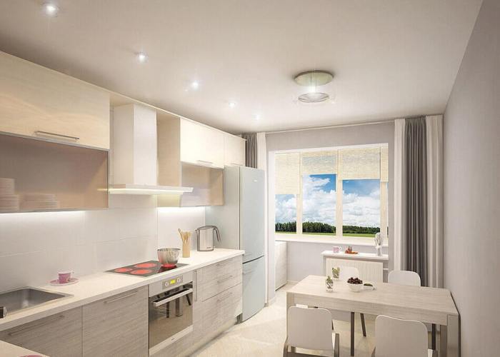 Iluminación para techo tensado.